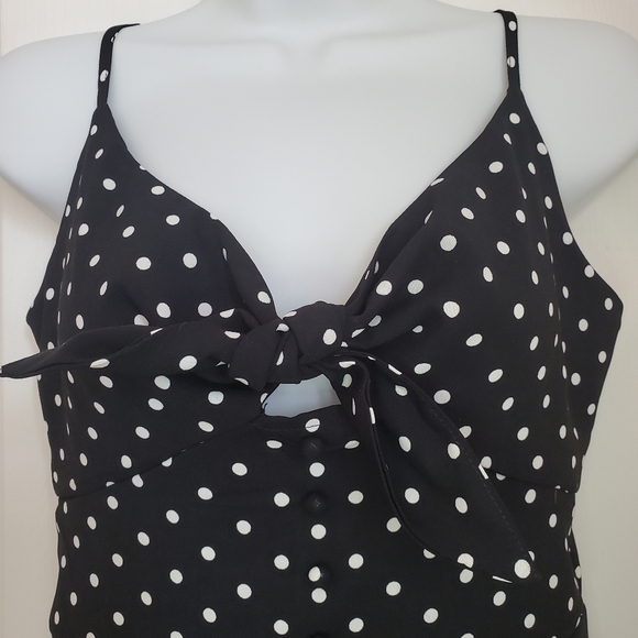🎉3/$39 QED London Polka Dot Peplum Top - Picture 5 of 13